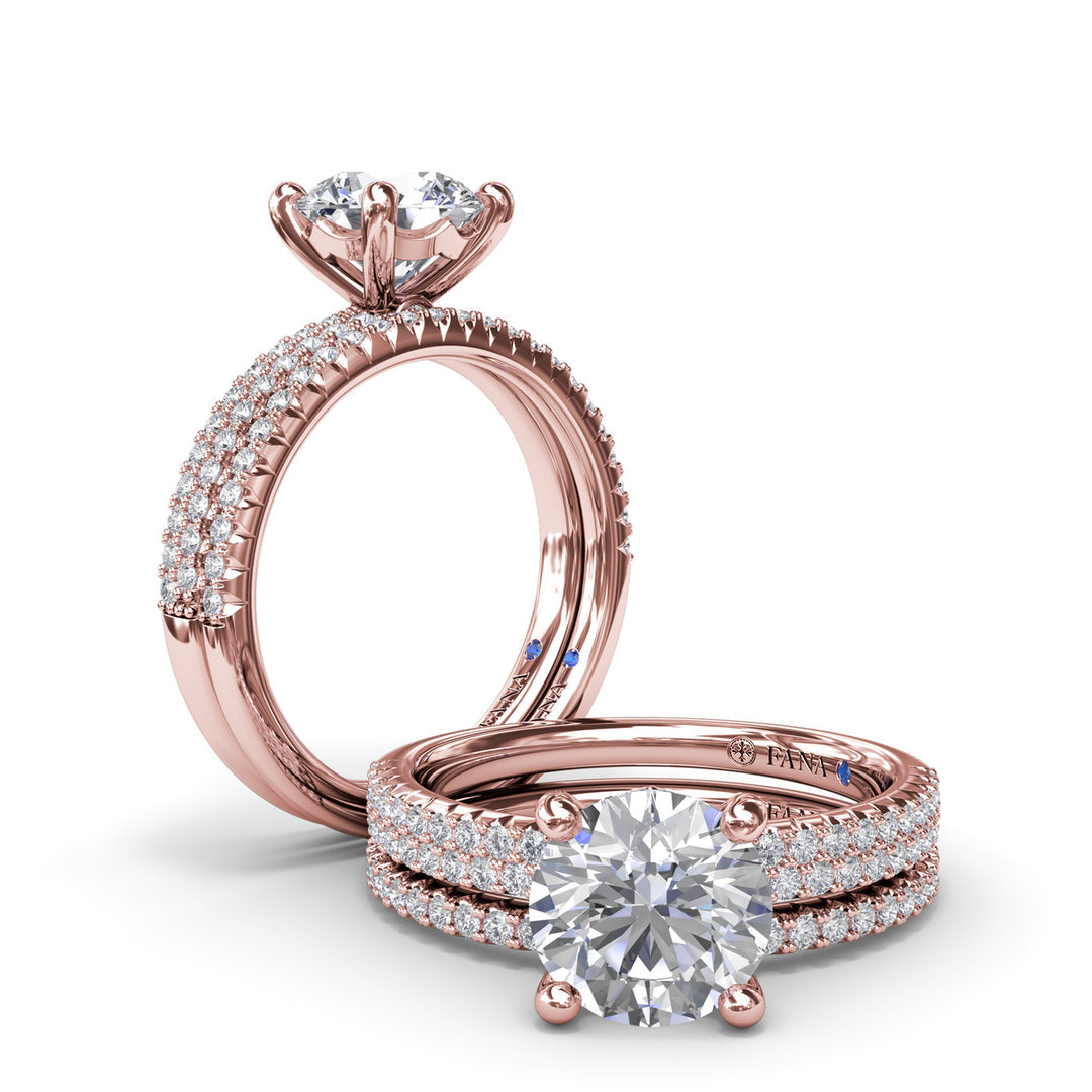 PavÃ© Diamond Engagement Ring