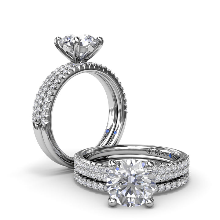 PavÃ© Diamond Engagement Ring