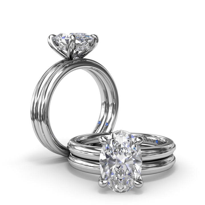 Two-Toned Engagement Ring