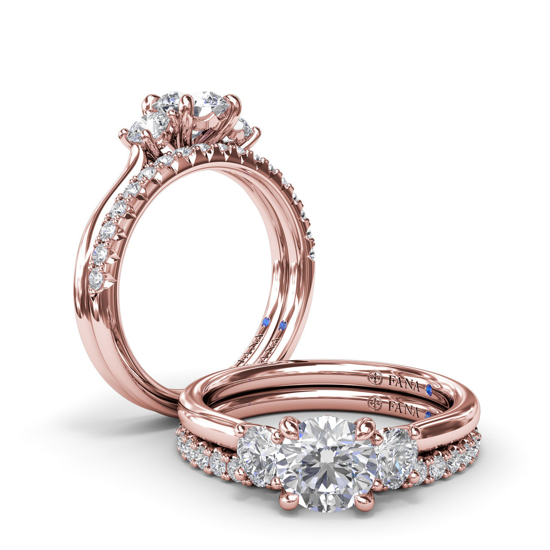 Three-Stone Diamond Engagement Ring