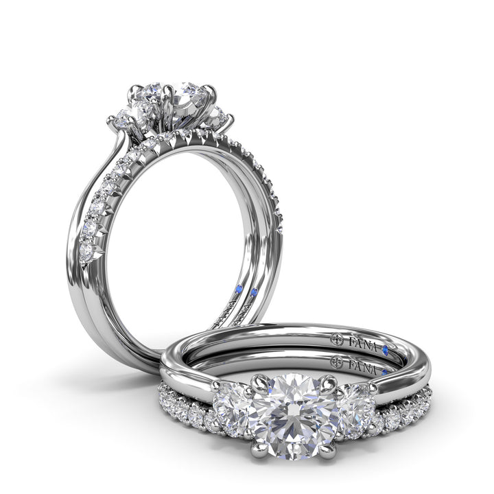 Three-Stone Diamond Engagement Ring