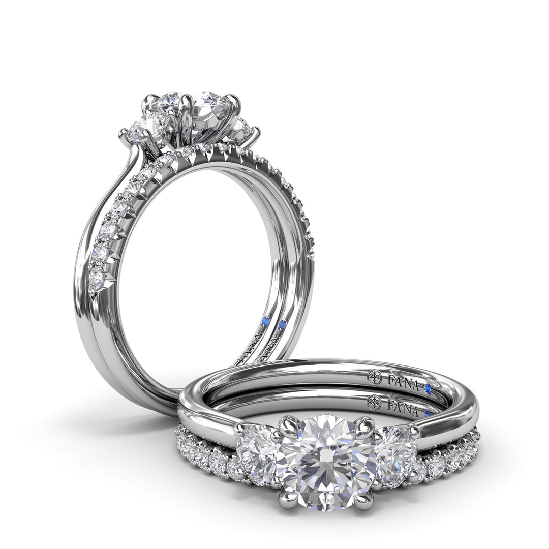 Three-Stone Diamond Engagement Ring