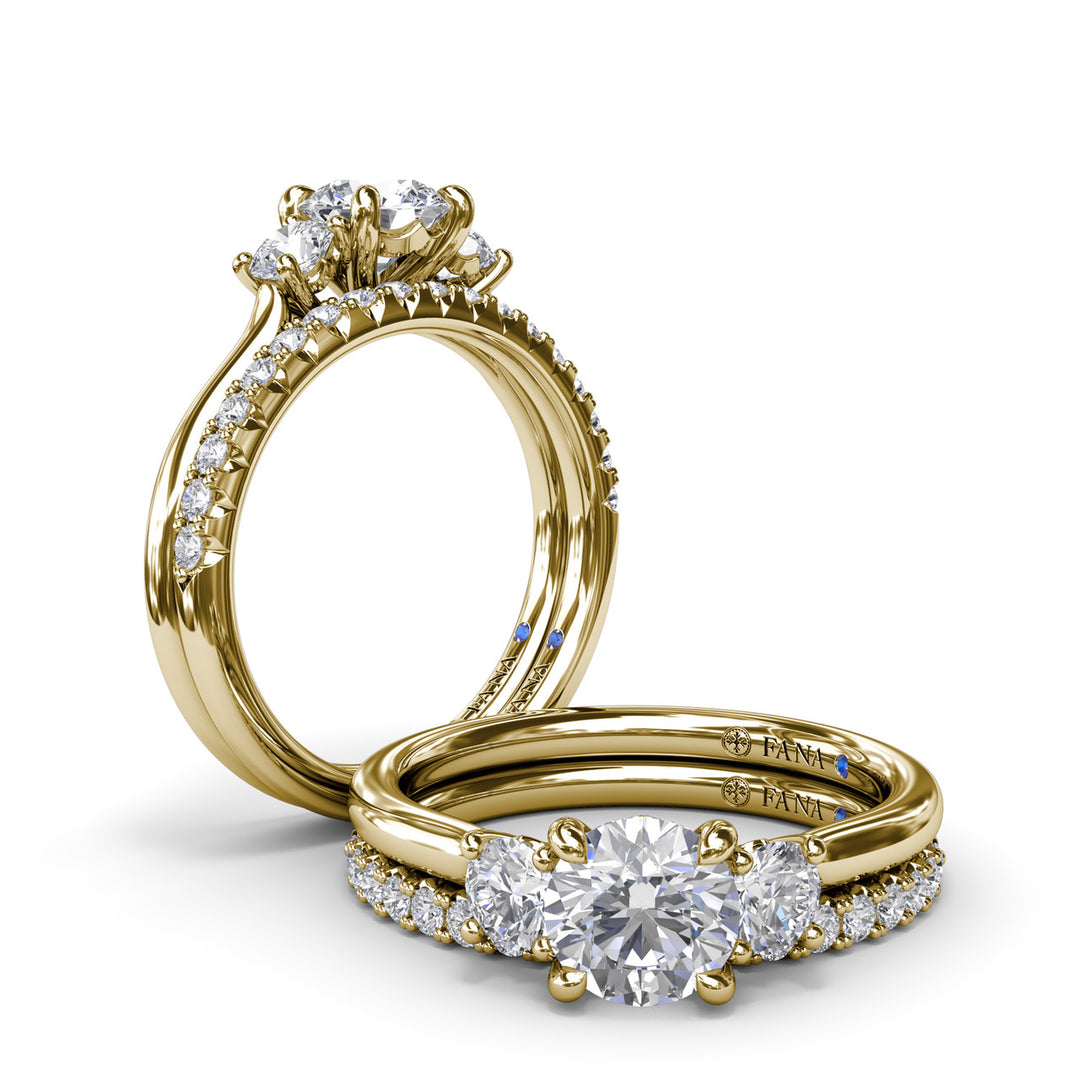 Three-Stone Diamond Engagement Ring