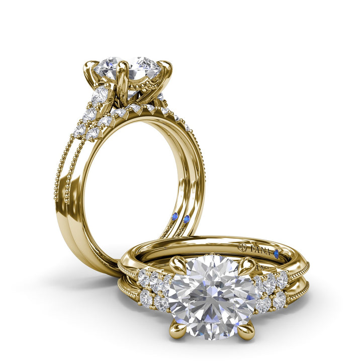 Knife-Edge Diamond Wedding Band