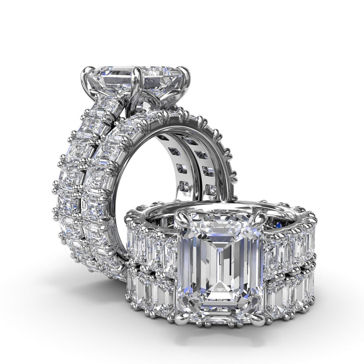 Emerald Cut Diamond Wedding Band