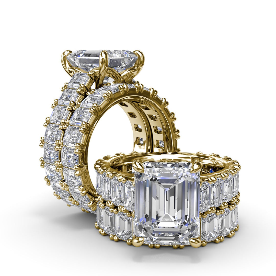Emerald Cut Diamond Wedding Band