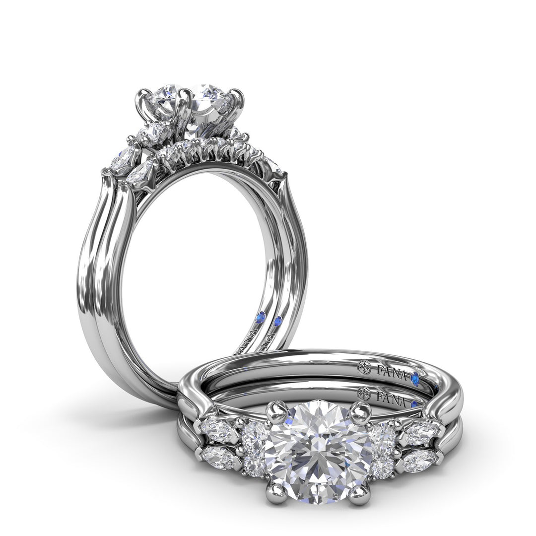 Delicate Round Diamond Engagement Ring