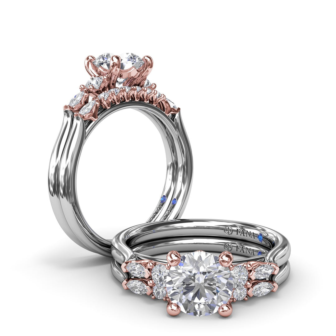 Delicate Round Diamond Engagement Ring