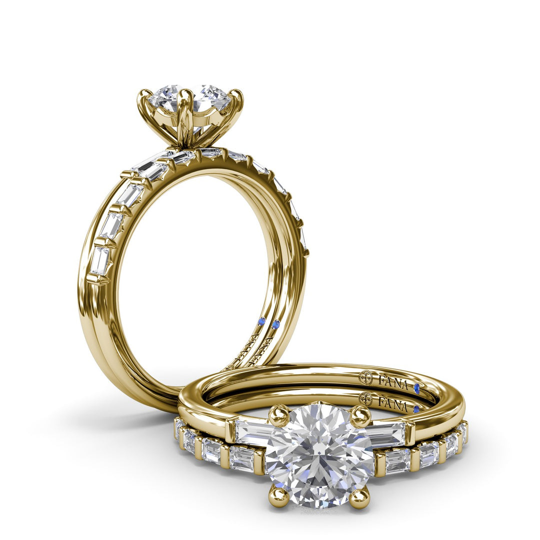 Baguette Diamond Engagement Ring