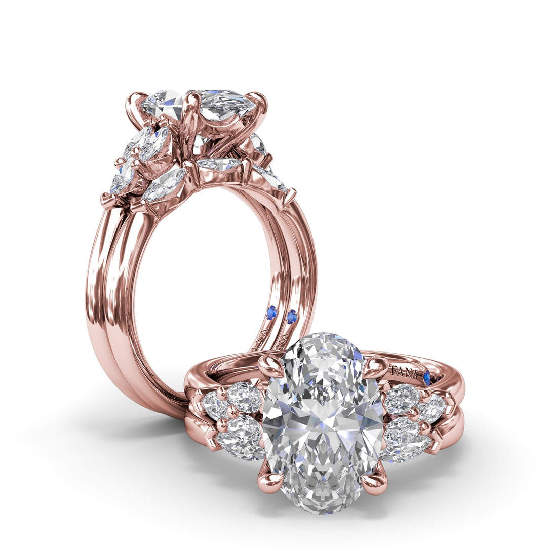 Marquise Diamond Wedding Band