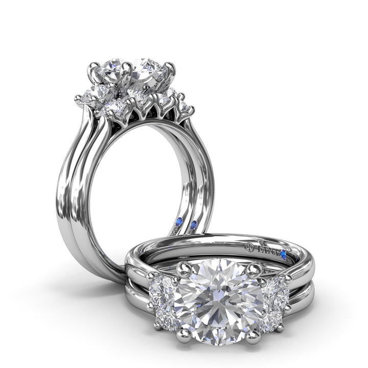 Three-Stone Round Diamond Engagement Ring