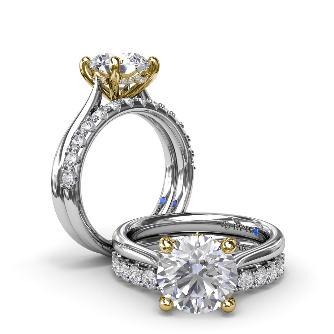 Classic Round Diamond Engagement Ring