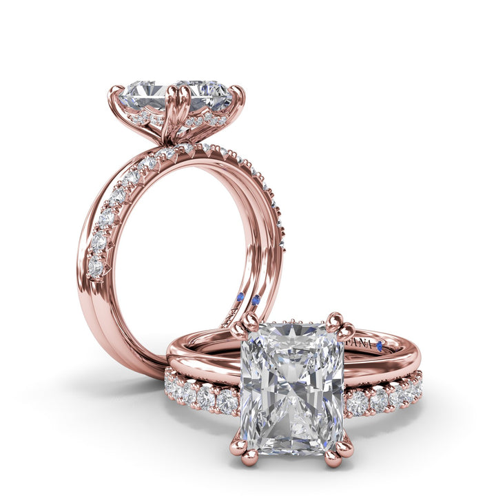 Solitaire Radiant Diamond Engagement Ring