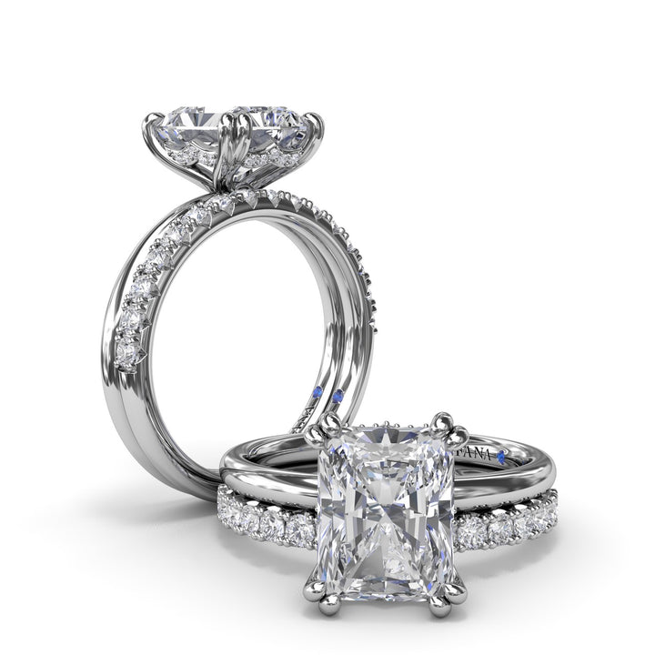 Solitaire Radiant Diamond Engagement Ring