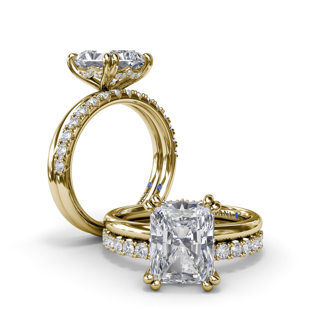 Solitaire Radiant Diamond Engagement Ring