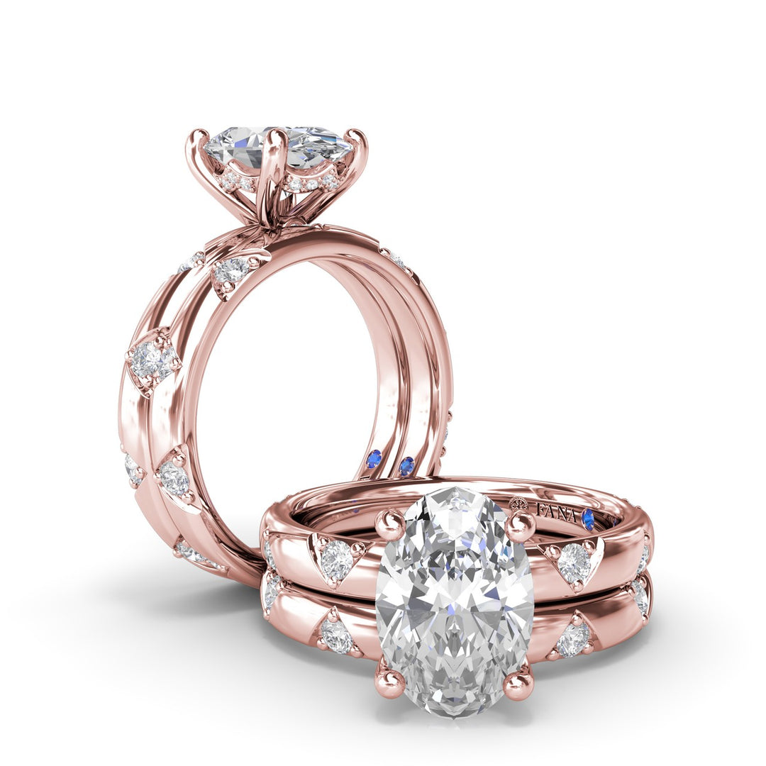Wide Round Diamond Band
