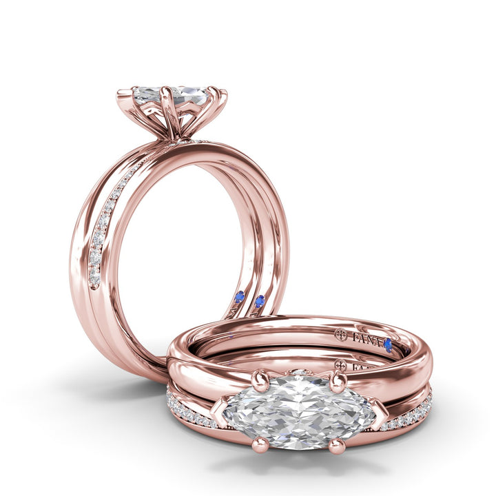 Modern Beaded Diamond Band
