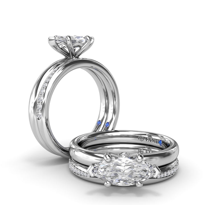 Modern Beaded Diamond Band