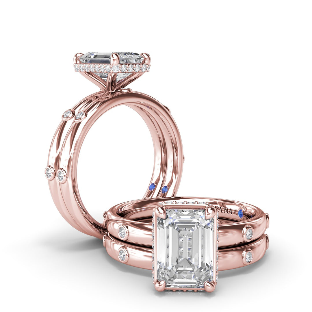 Bezel Set Round Diamond Band