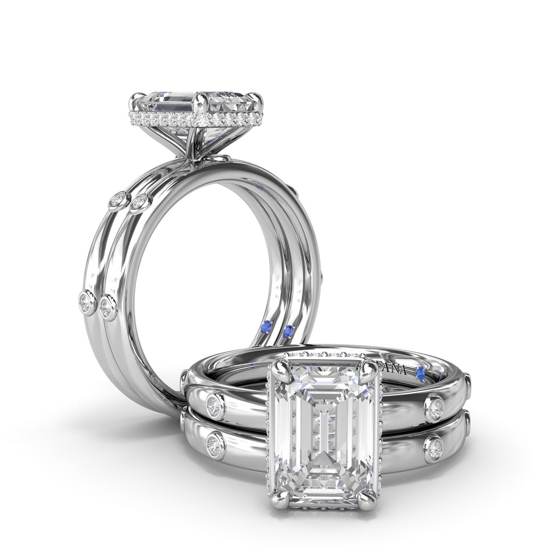 Bezel Set Round Diamond Band