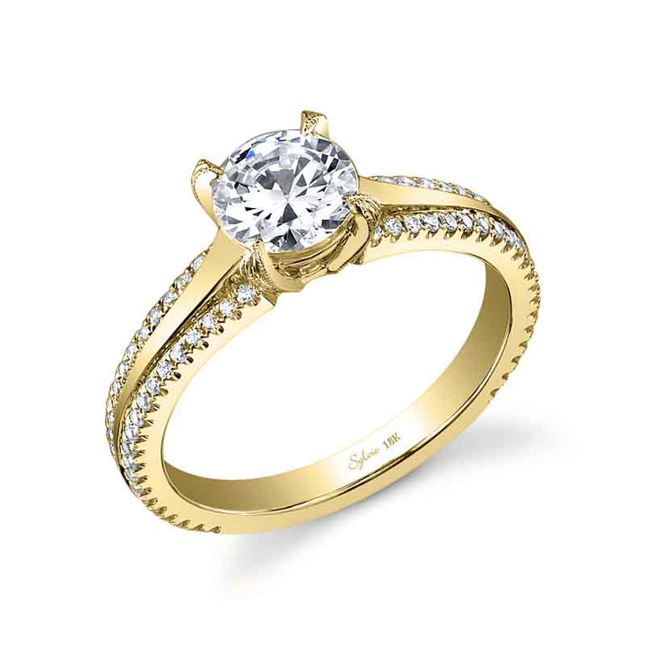 Maryvonne - Modern Solitaire Engagement Ring