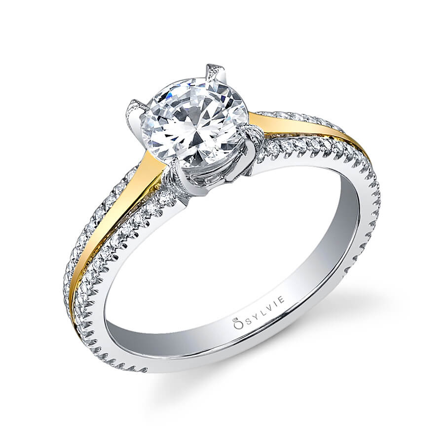 Maryvonne - Modern Solitaire Engagement Ring