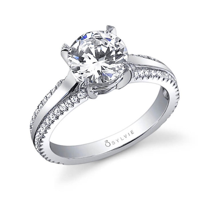 Maryvonne - Unique Solitaire Engagement Ring
