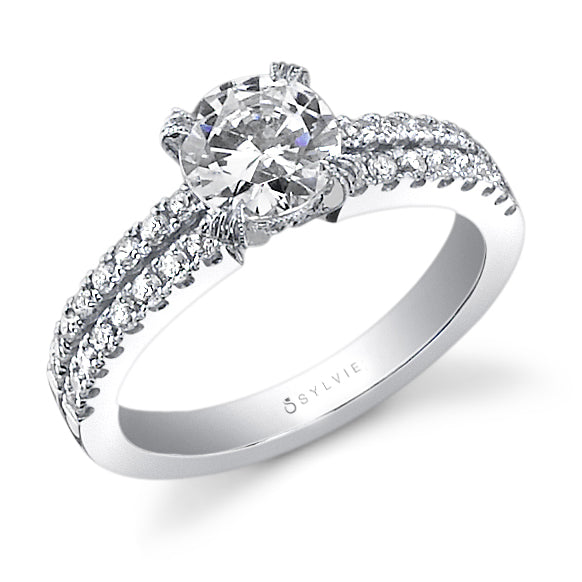 Split Shank Solitaire Engagement Ring