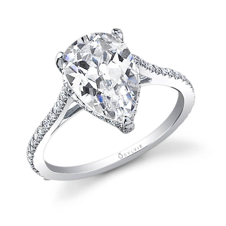 Madalyne - Pear Shaped Solitaire Engagement Ring