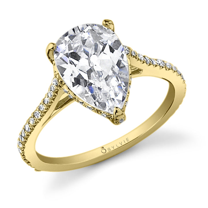 Madalyne - Pear Shaped Solitaire Engagement Ring