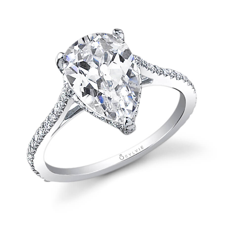 Madalyne - Pear Shaped Solitaire Engagement Ring