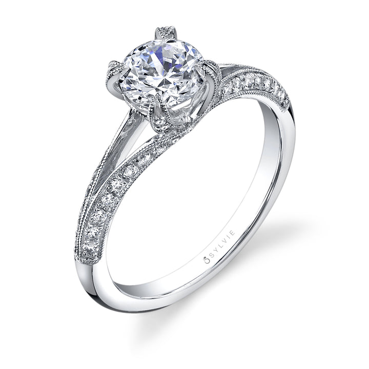 Vintage Inspired Solitaire Engagement Ring