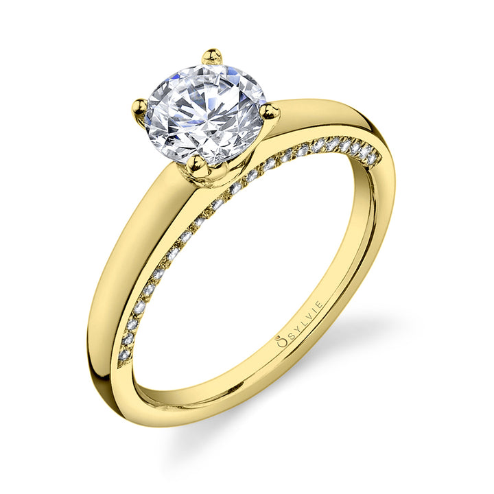 Nadie - Round Solitaire Engagement Ring