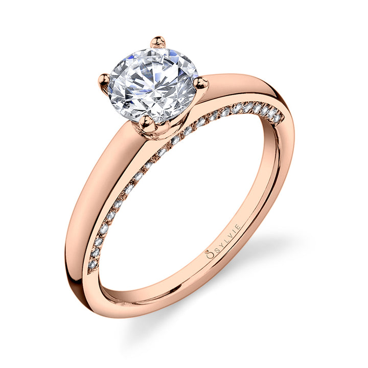 Nadie - Round Solitaire Engagement Ring