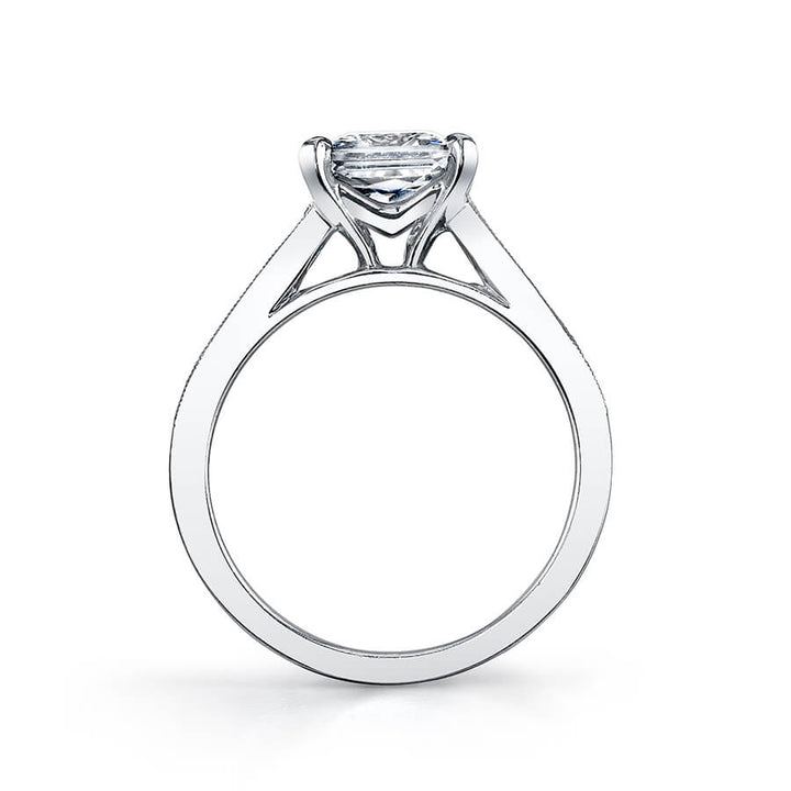 Colletta - Modern Princess Cut Baguette Engagement Ring