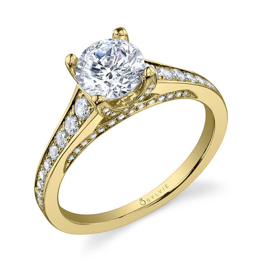 Lysandre - Round Solitaire Engagement Ring