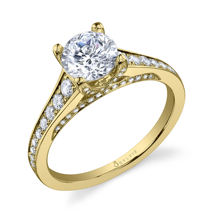 Lysandre - Round Solitaire Engagement Ring