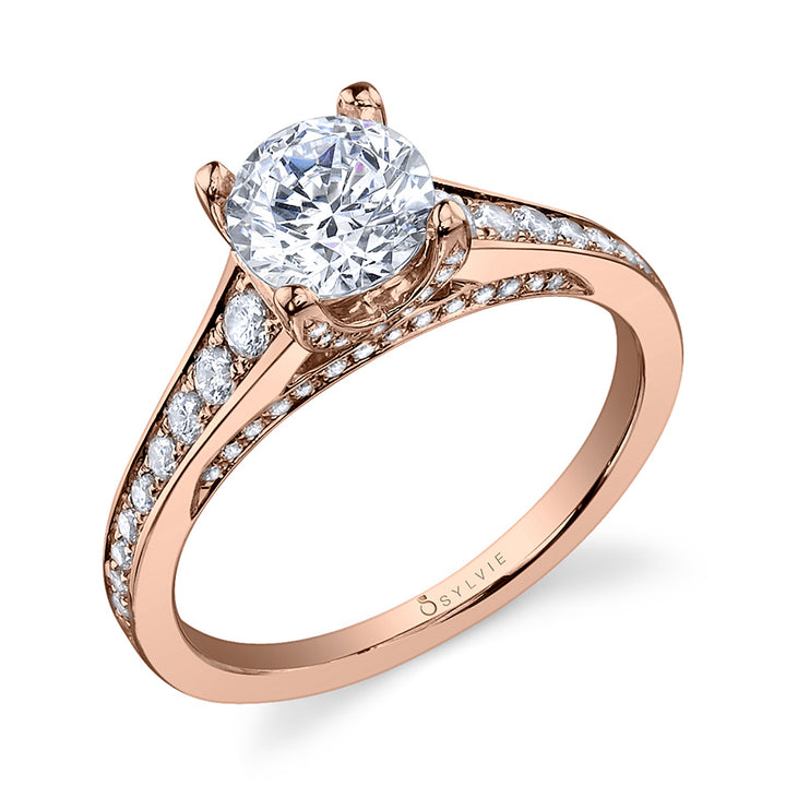 Lysandre - Round Solitaire Engagement Ring