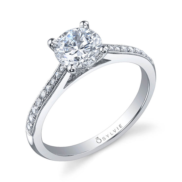 Nathalie - Round Solitaire Engagement Ring