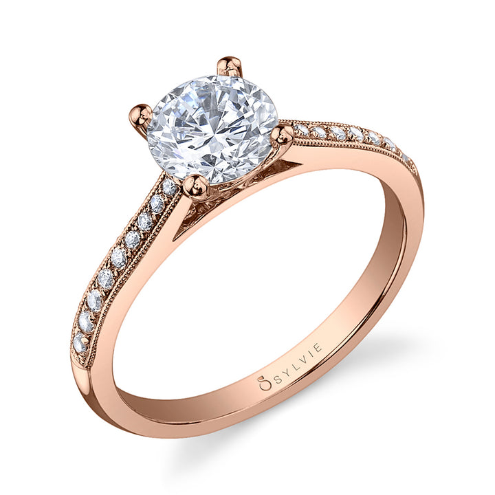Nathalie - Round Solitaire Engagement Ring