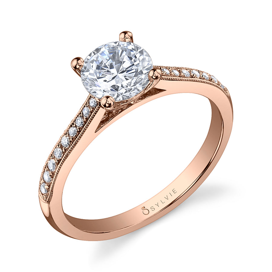 Nathalie - Round Solitaire Engagement Ring