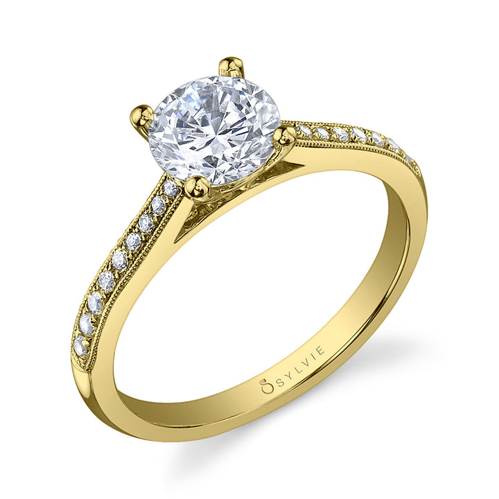 Nathalie - Round Solitaire Engagement Ring