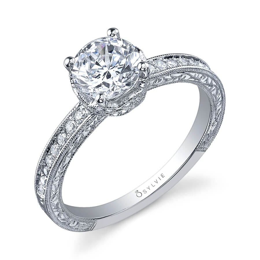 Rosemarie - Vintage Inspired Solitaire Engagement Ring