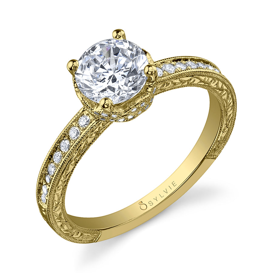 Rosemarie - Vintage Inspired Solitaire Engagement Ring
