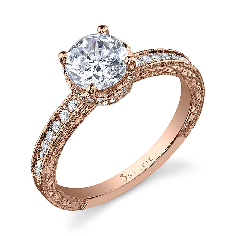 Rosemarie - Vintage Inspired Solitaire Engagement Ring