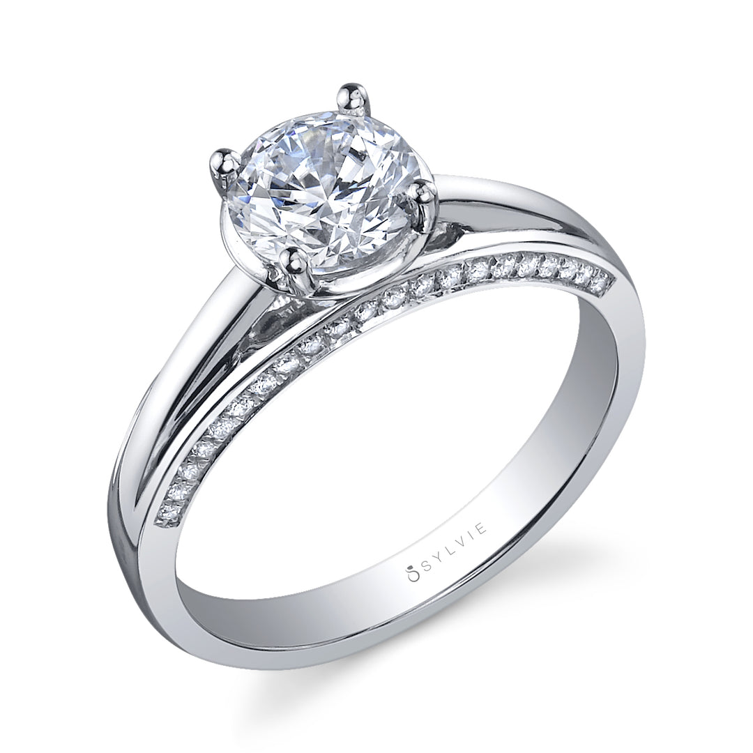 Modern Solitaire Engagement Ring