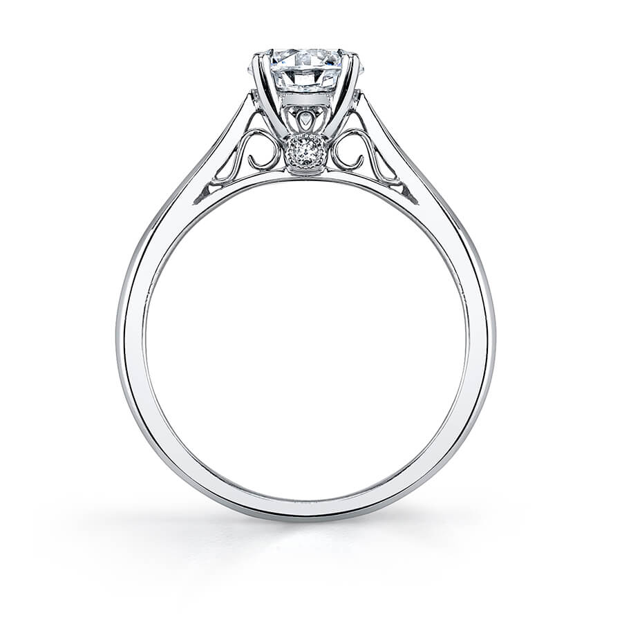 Carina - Round High Polish Solitaire Engagement Ring