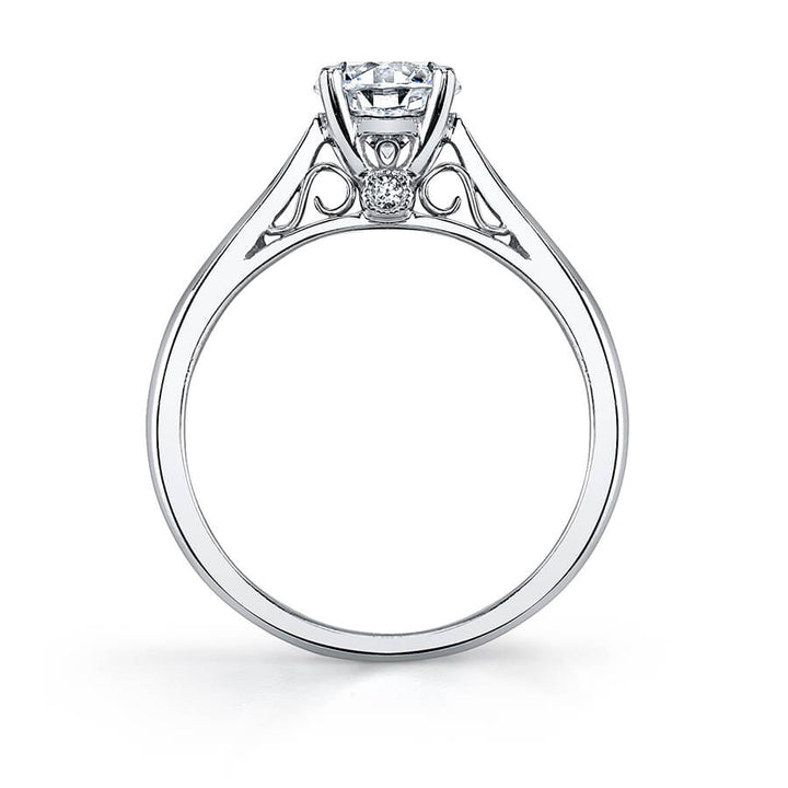 Carina - Round High Polish Solitaire Engagement Ring