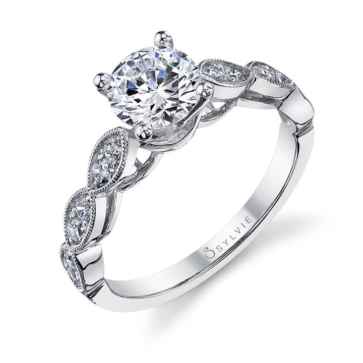 Jullienne - Vintage Inspired Round Solitaire Engagement Ring