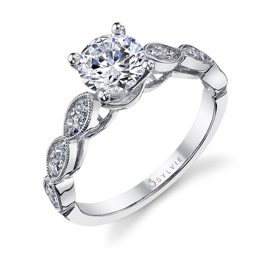 Jullienne - Vintage Inspired Round Solitaire Engagement Ring